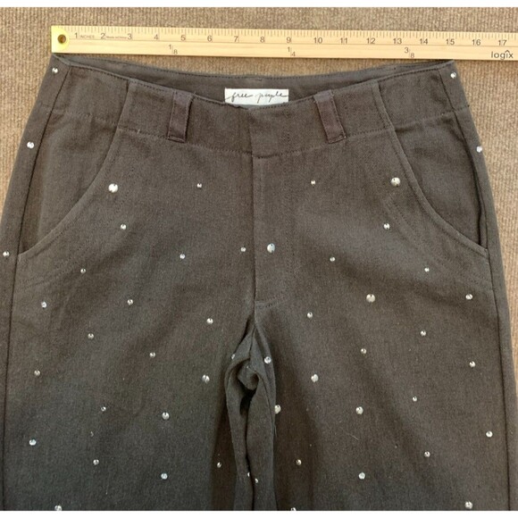 Free People Suit Set Womens 4 Embellished Blazer Pants Studded Southwestern - Picture 8 of 16